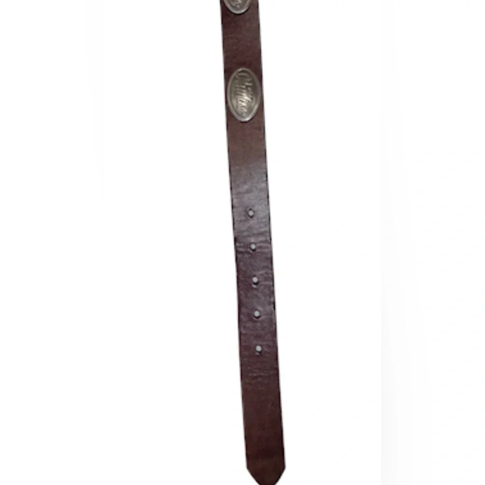 ENMON Ole Miss leather belt boys size small 24 26